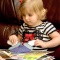 Hayden Reading Her Pop-Up Book