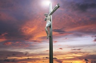 Crucifix at Sunset