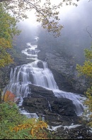 Waterfall Along the Cullasaja River, Highlands, North Carolina