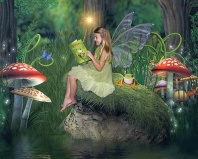 Hayden, Fairy Reading in the Forest