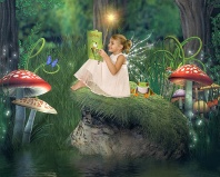 Ashlyn, Fairy Reading in the Forest