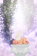 Baby Angel in the Clouds